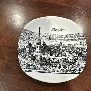 Vintage 4" Porcelain Mini German Landmark Souvenir Plates‎